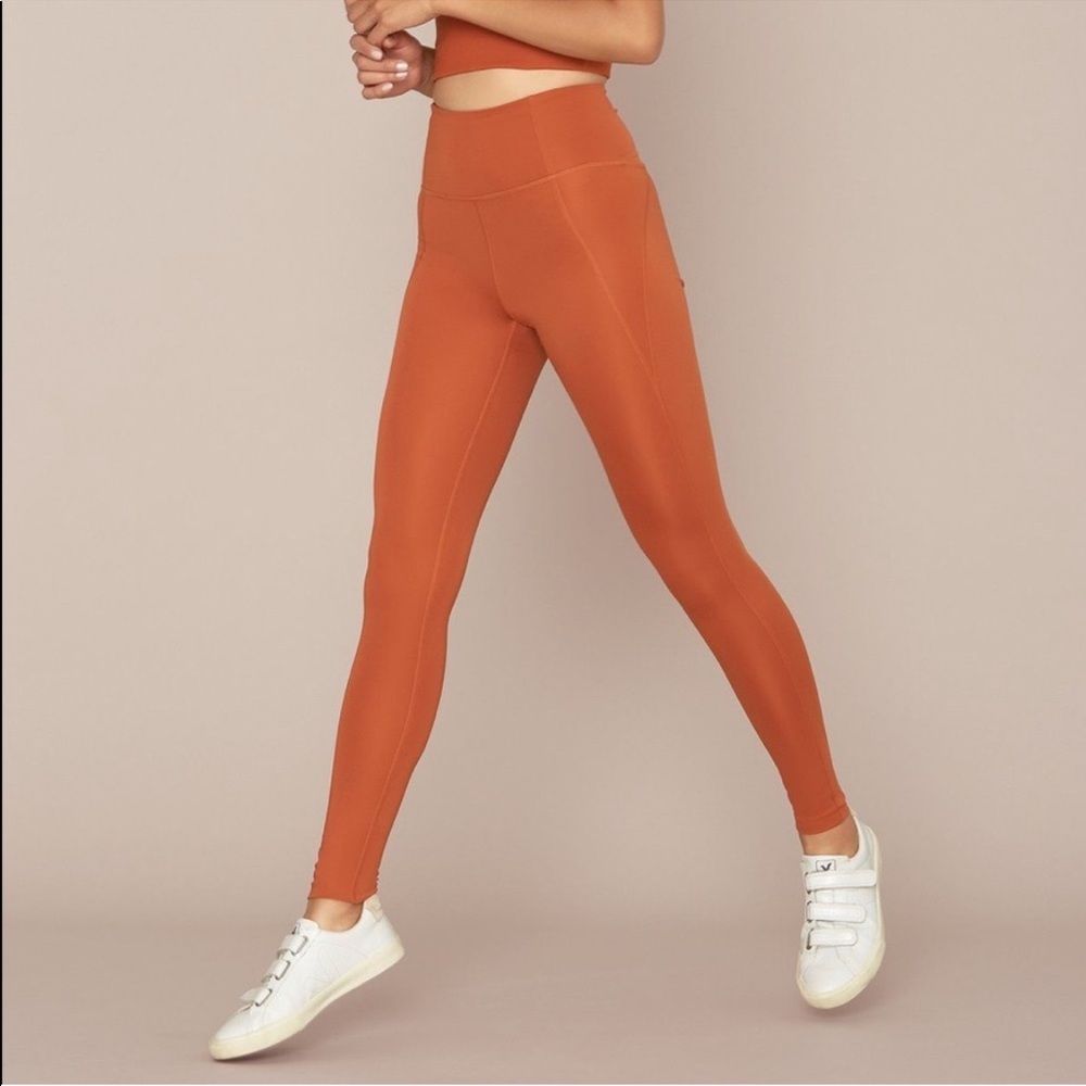 Girlfriend Collective Leggings, S, Toasted Apricot